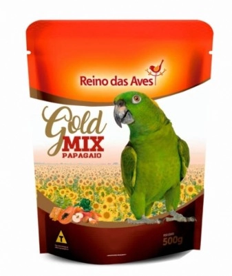Reino das Aves Mistura Papagaio Gold Mix Premium 500g