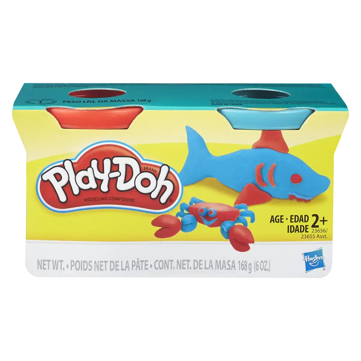Massinha Play-Doh 2 Potes Hasbro *Cor Sortida
