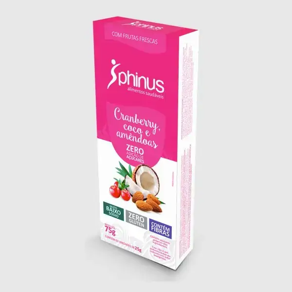 Doce Phinus Life Cranberry/amendoas Zero