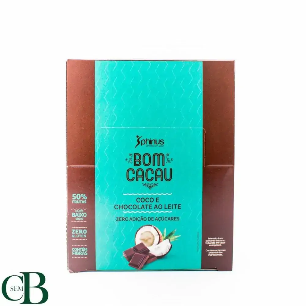 Phinus Bombom Zero Acucar Chocolate E Coco 16g