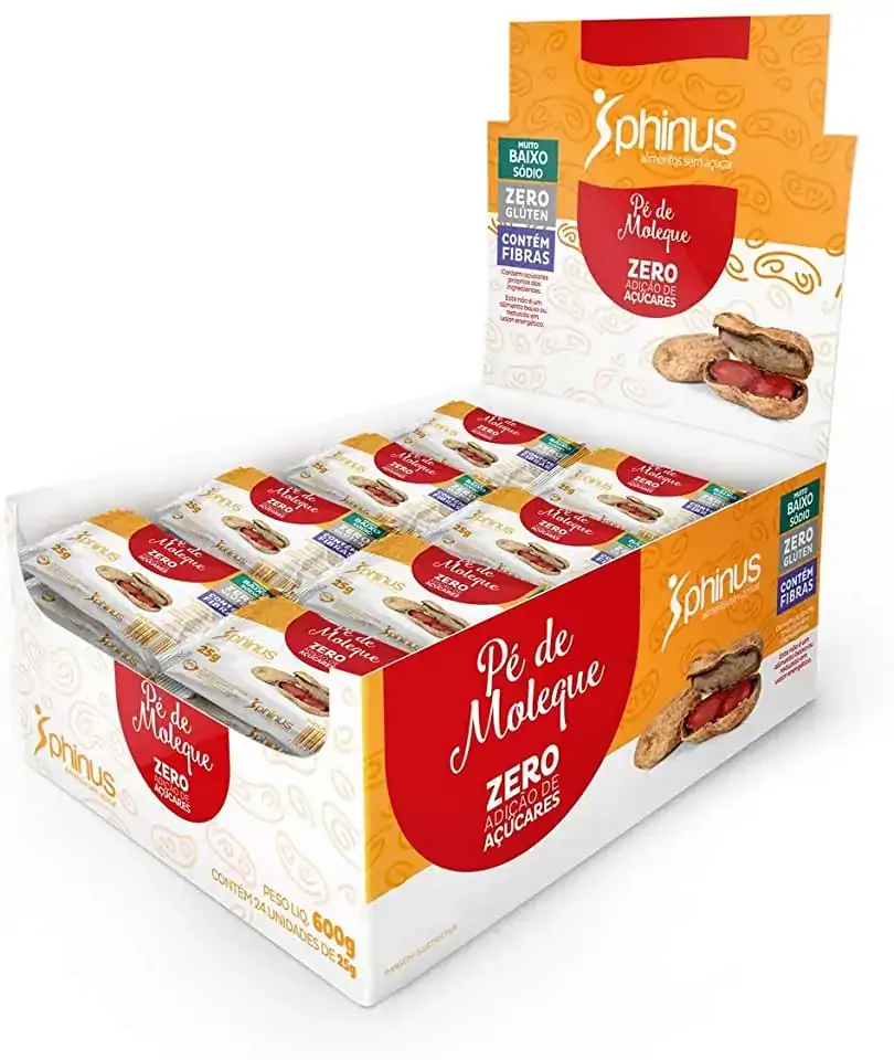 Pe Moleque Zero Acucar 25g Phinus