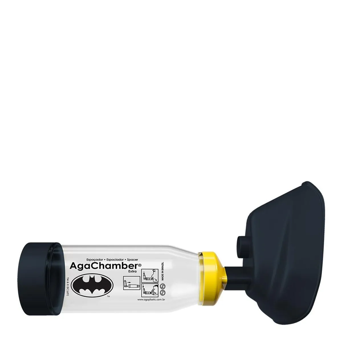 Espaçador Para Inalação Batman Agachamber Extra