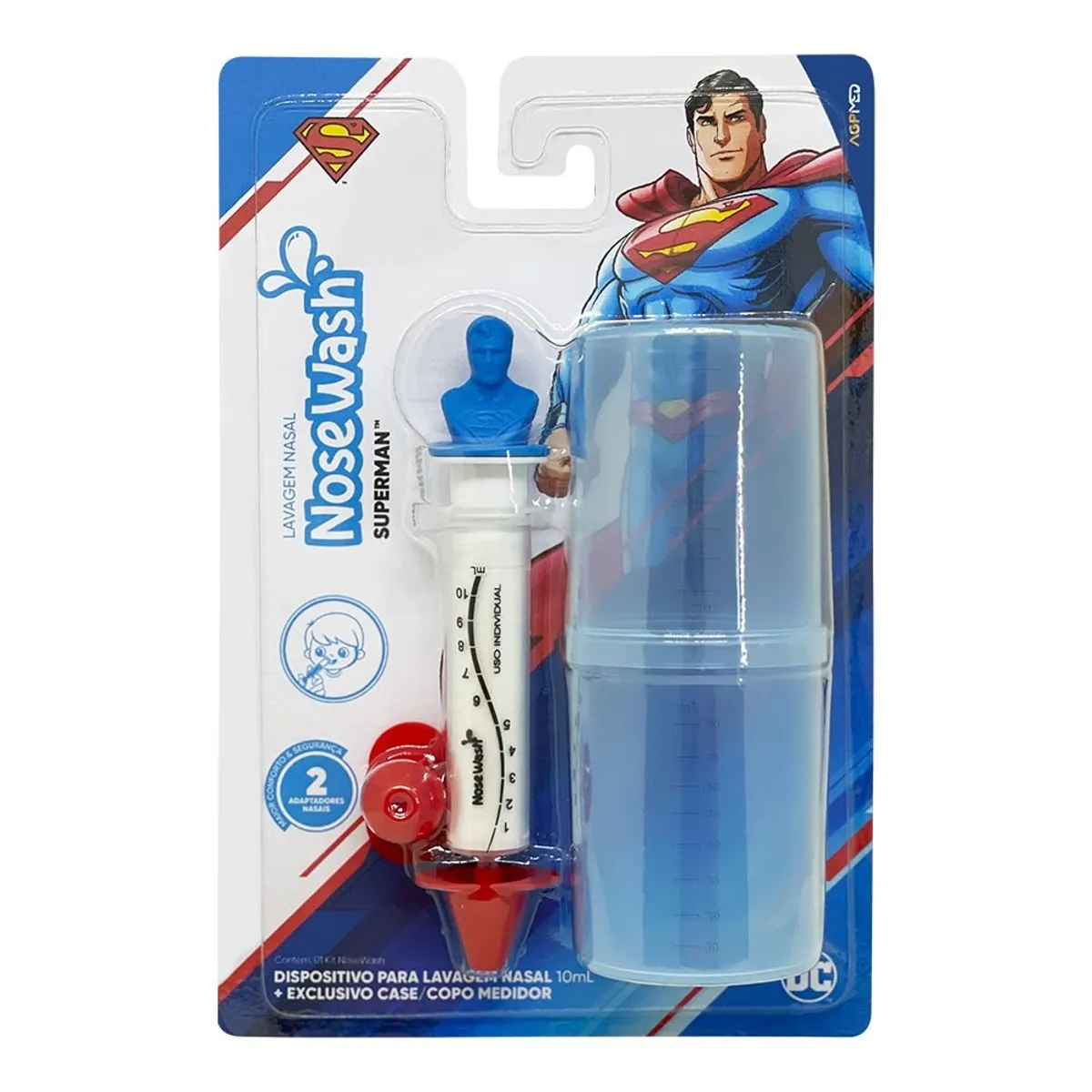 Dispositivo Para Lavagem Nasal Superman Nosewash Heróis