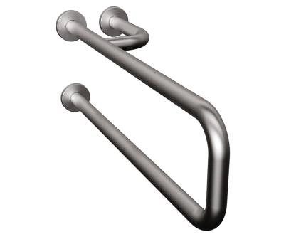 Barra De Apoio Lateral Fixa Inox Escovado 60 Cm Direito