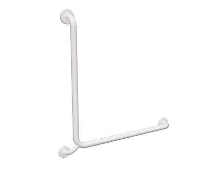 Barra De Apoio Em L Alumínio Branco 70 Cm
