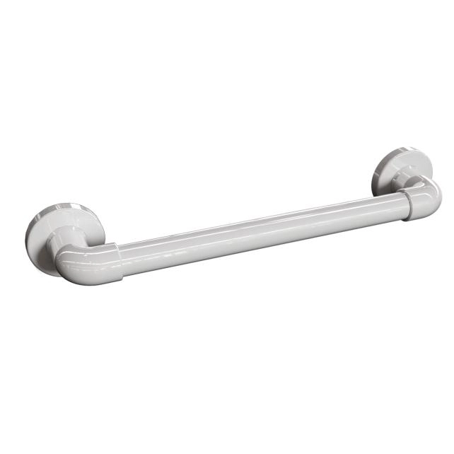 Barra De Apoio Para Banheiro Alumínio Branco Leve 40 Cm