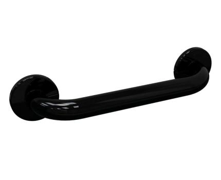 Barra De Apoio Para Banheiro Alumínio Preto 40 Cm