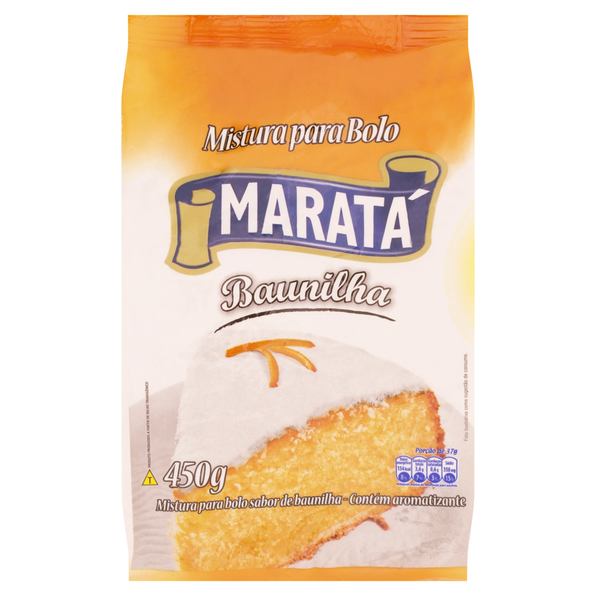 Mistura Para Bolo Baunilha Maratá Pacote 450g