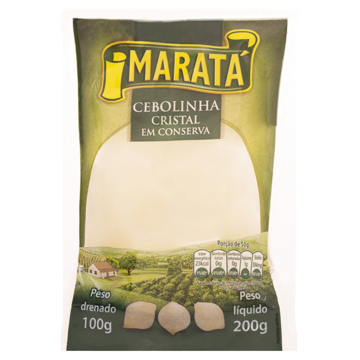 Cebolinha Em Conserva Maratá Pacote 100g