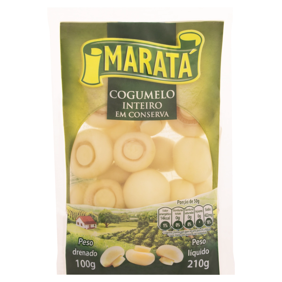 Cogumelo Em Conserva Maratá Pacote 100g