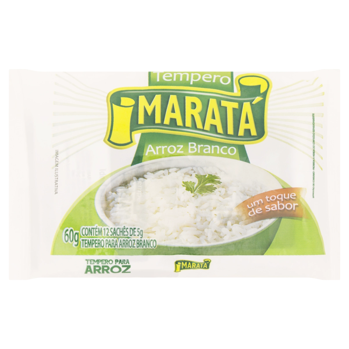 Tempero Pó Para Arroz Branco Maratá 60g 12 Unidades