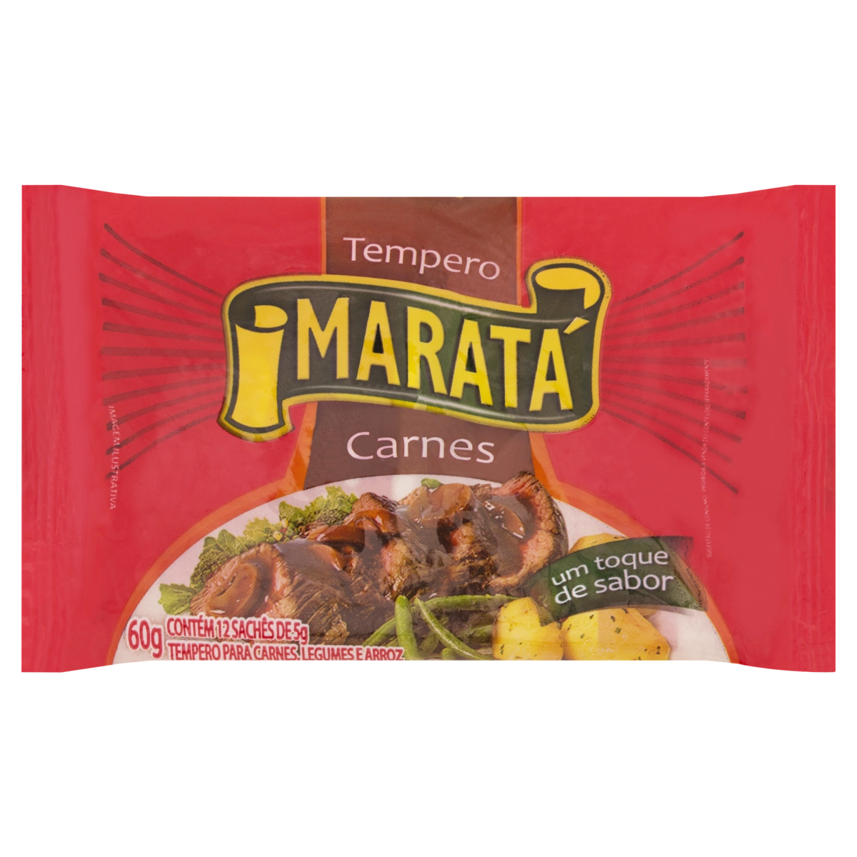 Tempero Pó Para Carnes, Legumes E Arroz Maratá 60g 12 Unidades