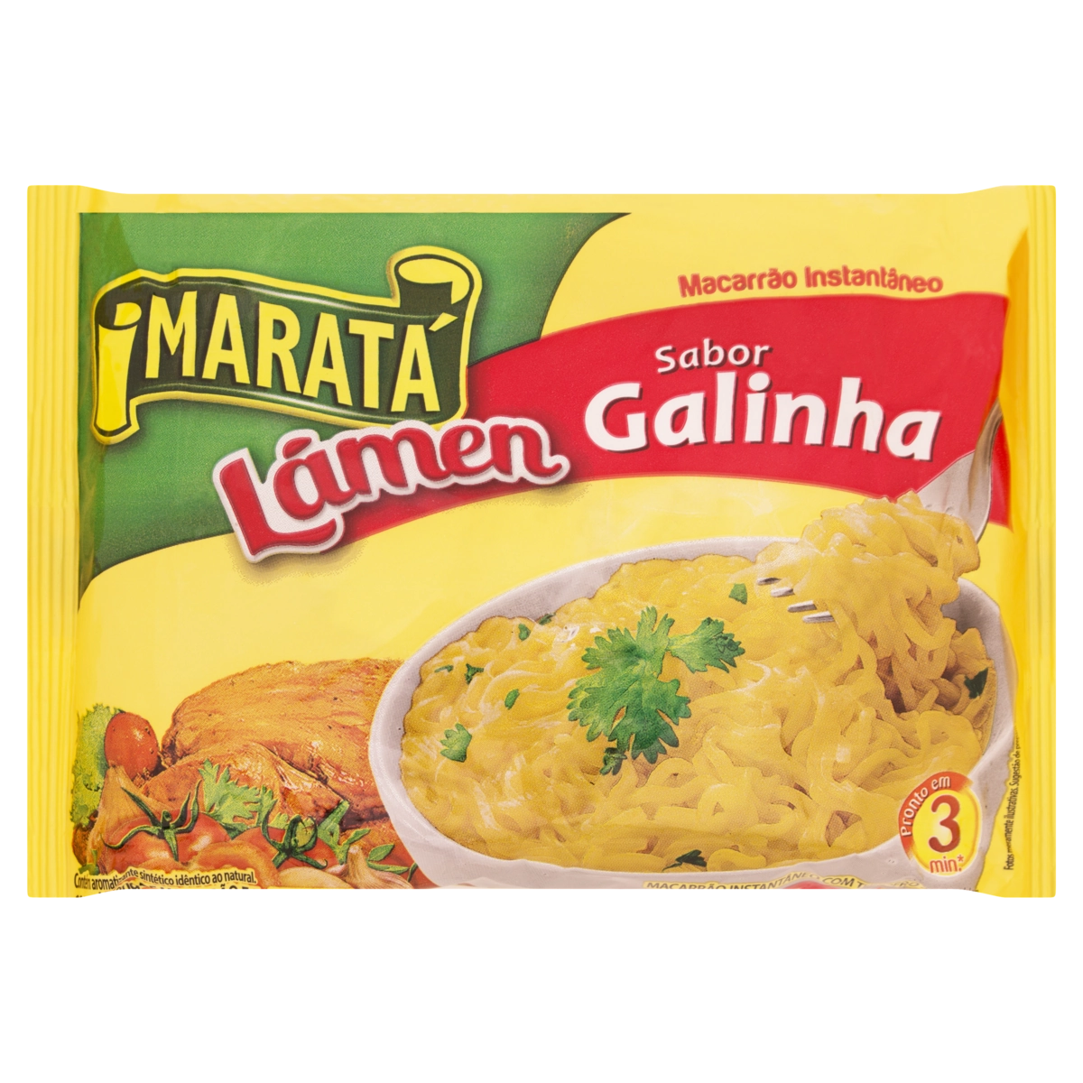 Macarrão Instantâneo Lámen Galinha Maratá Pacote 85g
