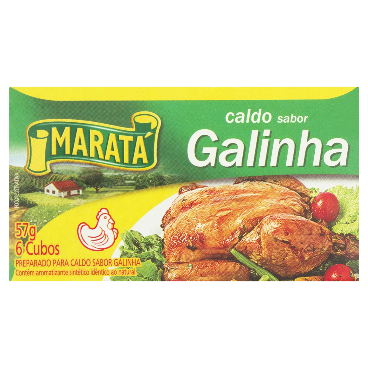 Tempero Tablete Caldo De Galinha Maratá Caixa 57g 6 Unidades