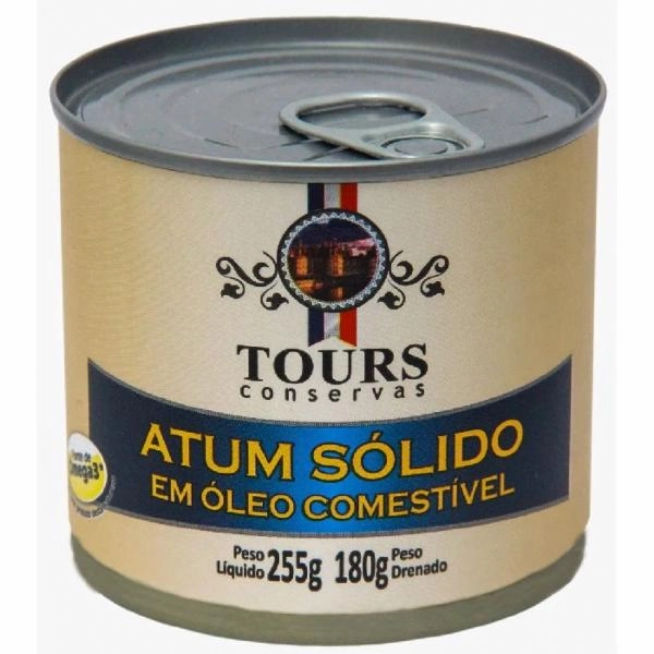 Atum Sólido em Óleo Tours 255g