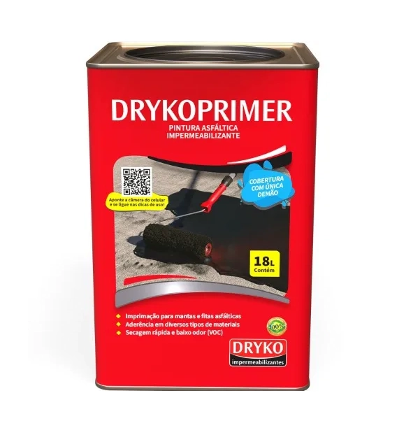 Asfalto Drykoprimer Eco Base Dagua 18l Dryko - Unico