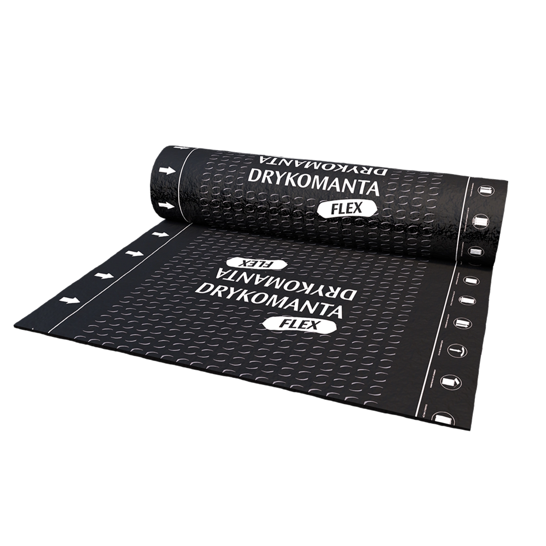 Manta Aslfática PP 4mm 1x10m Emborrachada Tipo III Classe B Dryko
