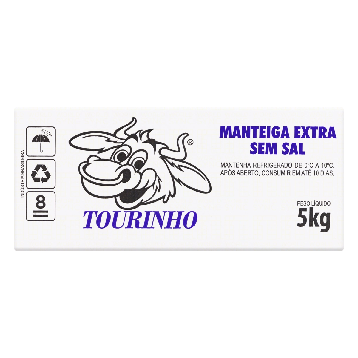 Manteiga Extra Sem Sal Tourinho Caixa 5kg