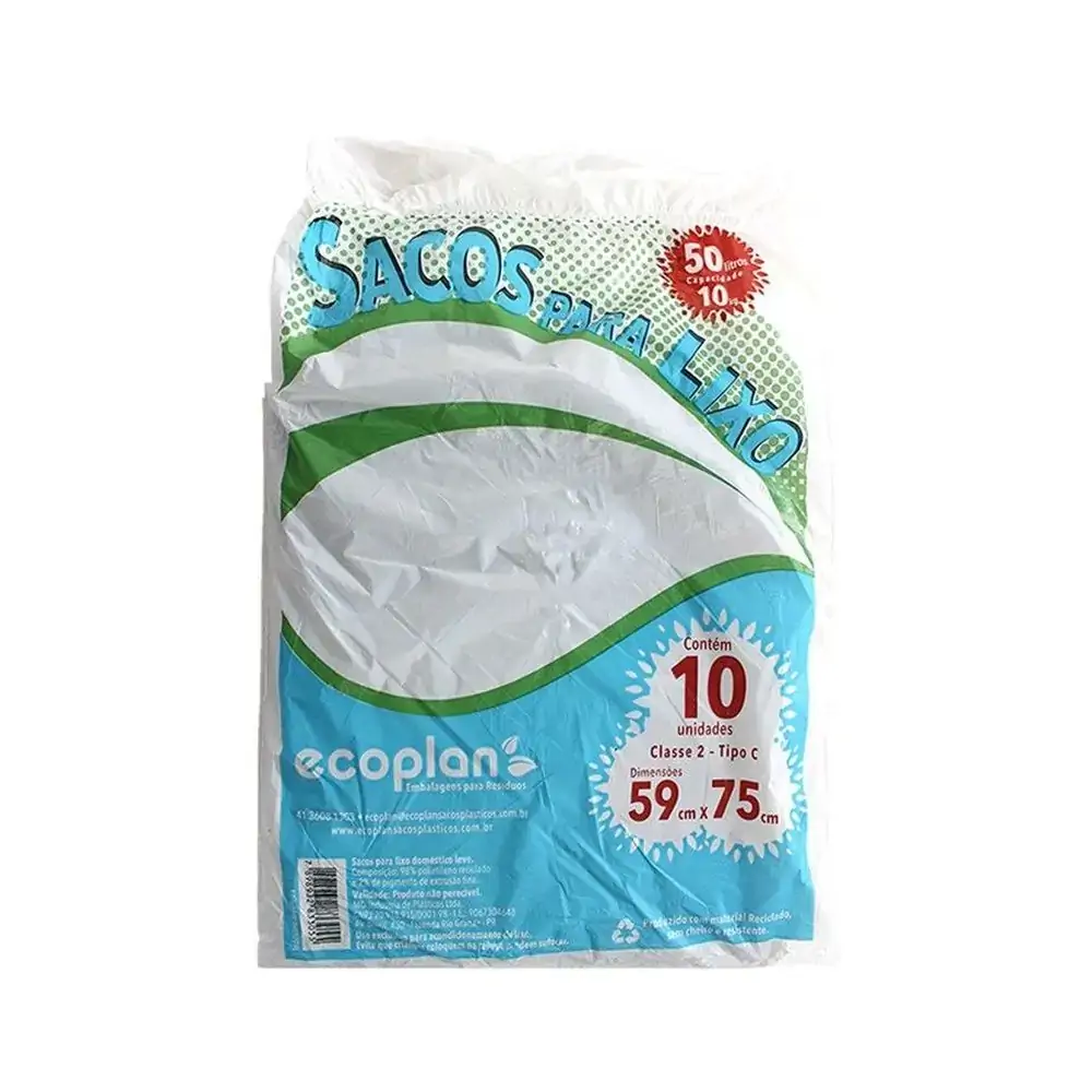 Saco P/lixo Ecoplan 10un