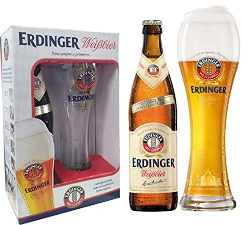 Kit Cerveja Erdinger 1 Grf 500ml + 1 Copo 500ml