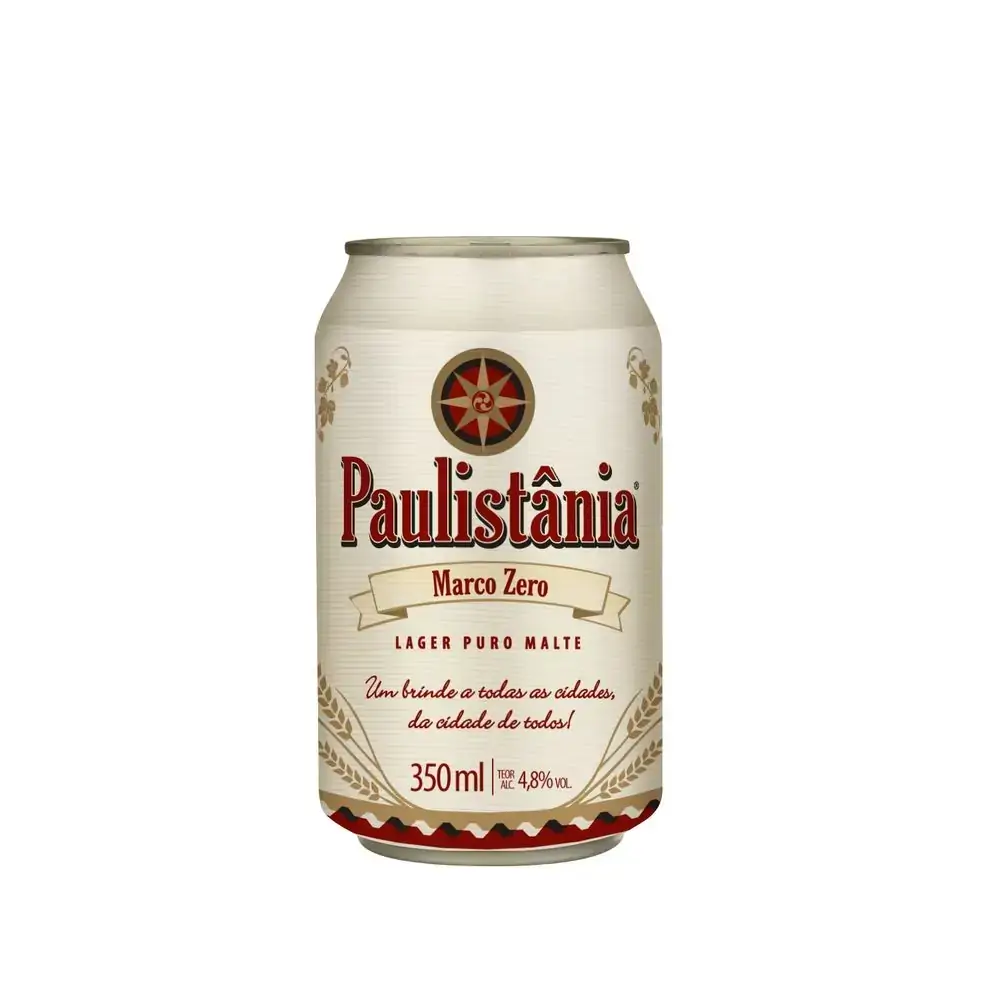 Cerveja Paulistania Lager Puro Malte Cx C/12