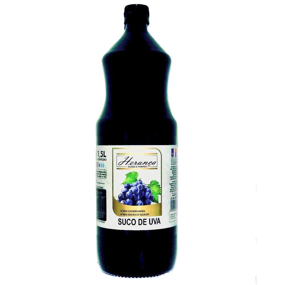 Suco De Uva Tinto Integral Natural 1,5l Herança