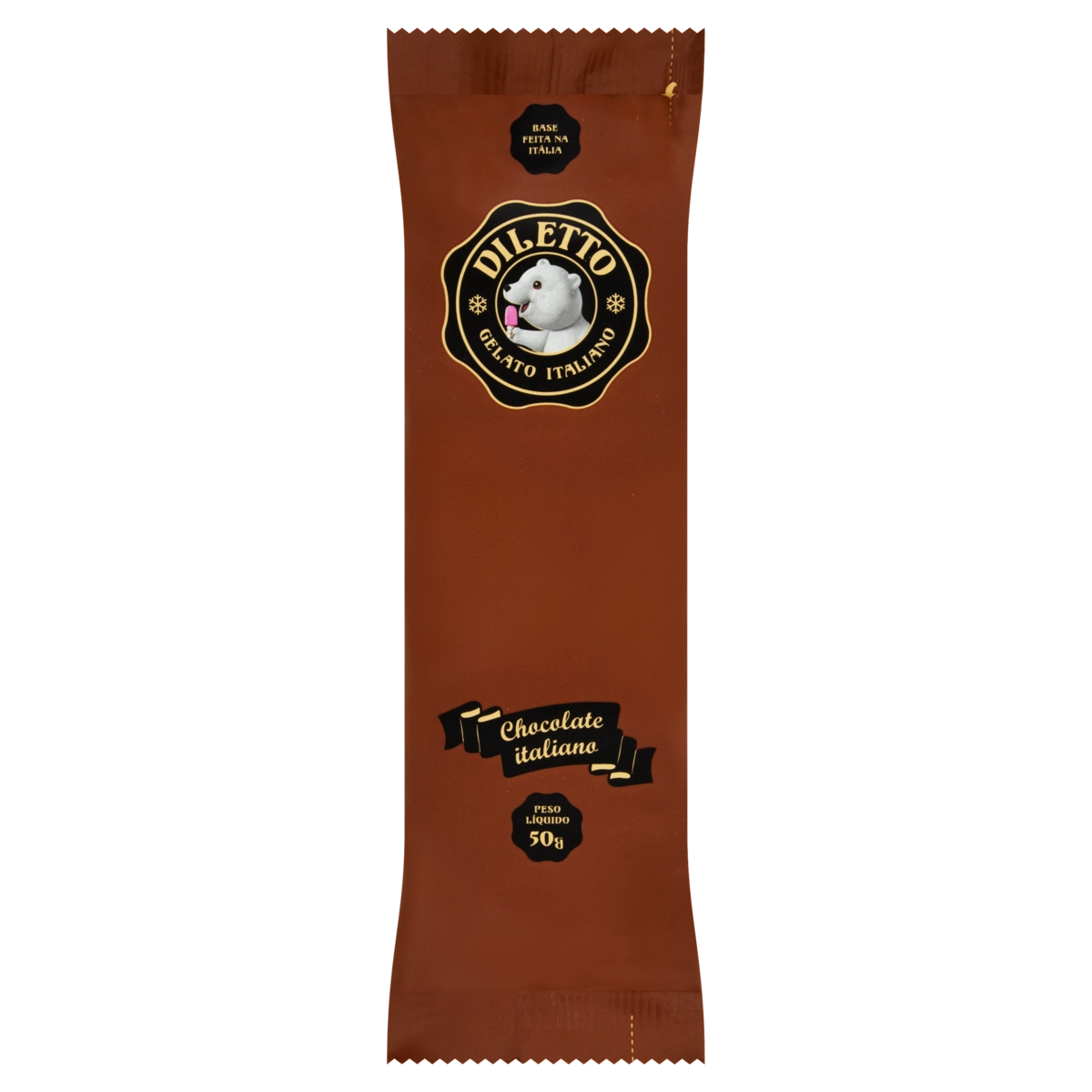 Picolé Italiano Chocolate Diletto Pacote 50g
