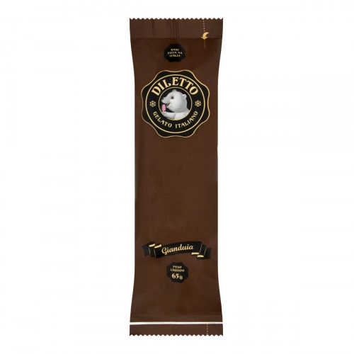 Picolé Italiano Gianduia Cobertura Chocolate Belga E Avelã Diletto Pacote 65g