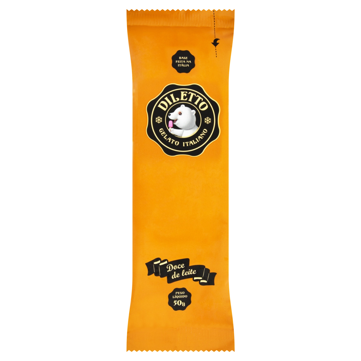 Picolé Italiano Doce De Leite Diletto Pacote 50g