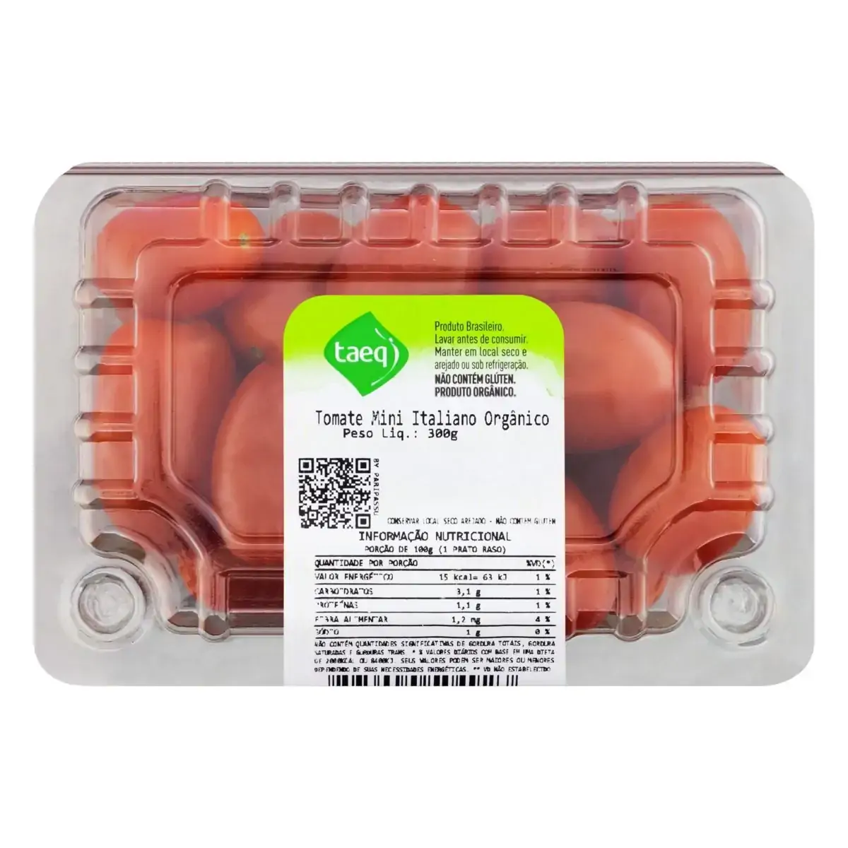 Mini Tomate Italiano Orgânico Rio Bonito 300g