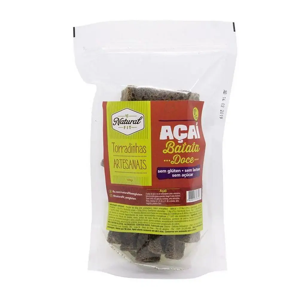 Torradinha Artesanal Batata Doce S/ Gluten 100g