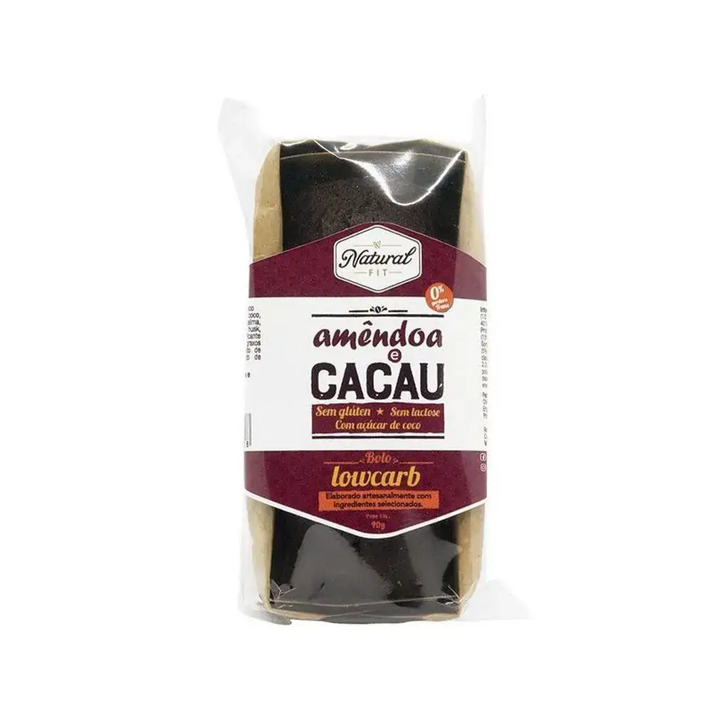 Bolo Lowcarb Sabor Cacau E Amendoas 90g