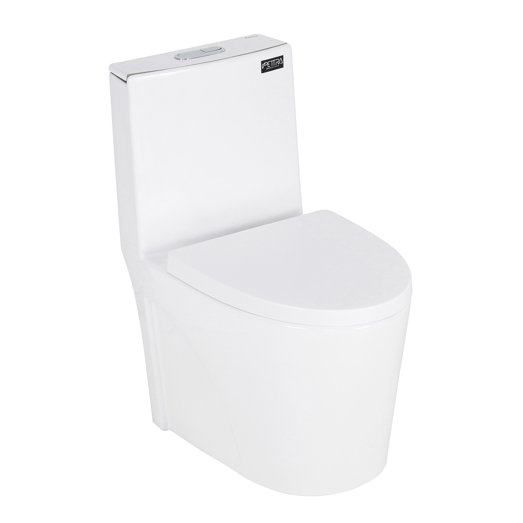 Vaso Sanitário Monobloco Branco Duplo Acionamento 3/6L Vertical Ambar Advance Pettra