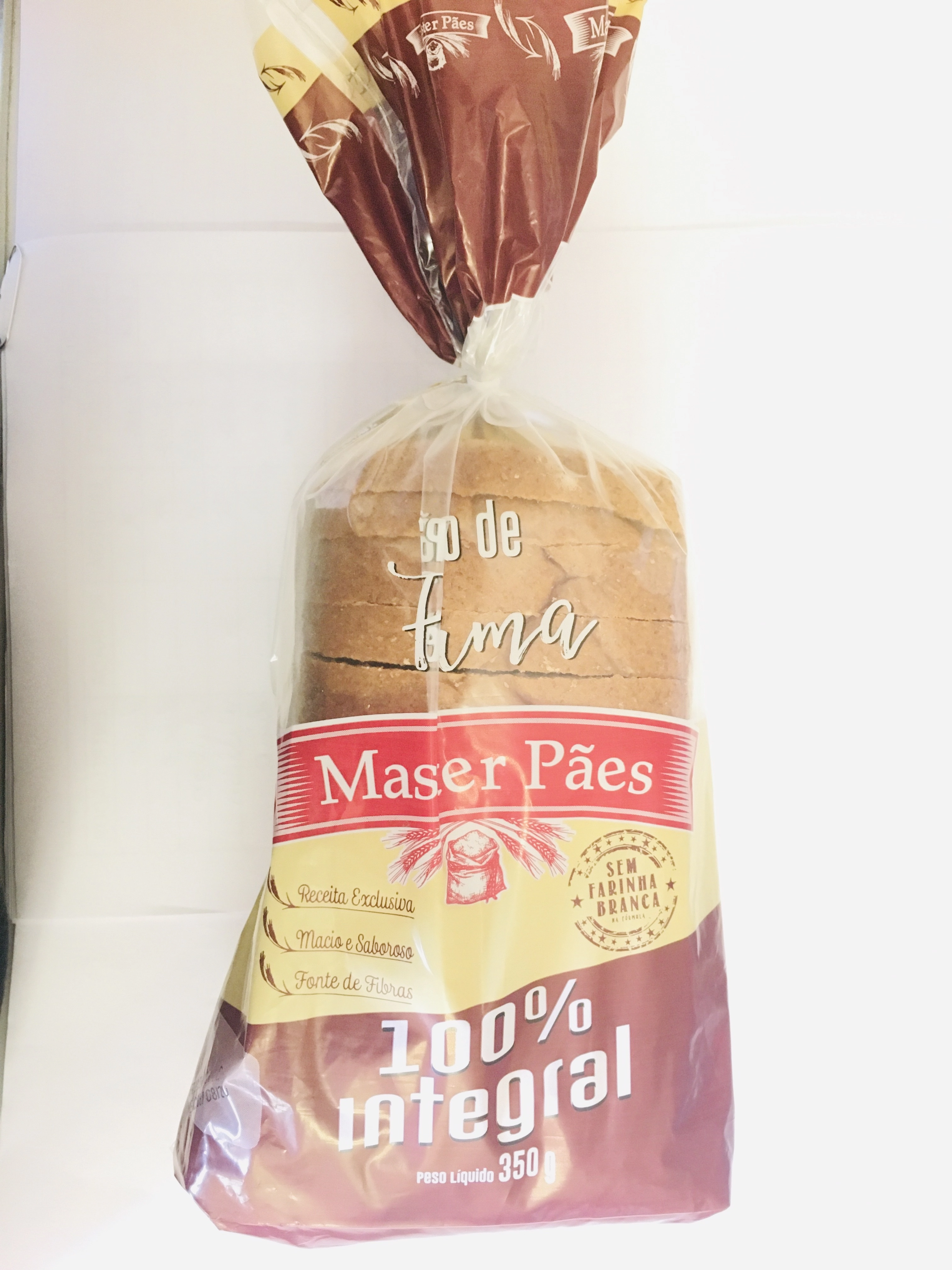 Pao Integral Master Paes 350g 100 Integral