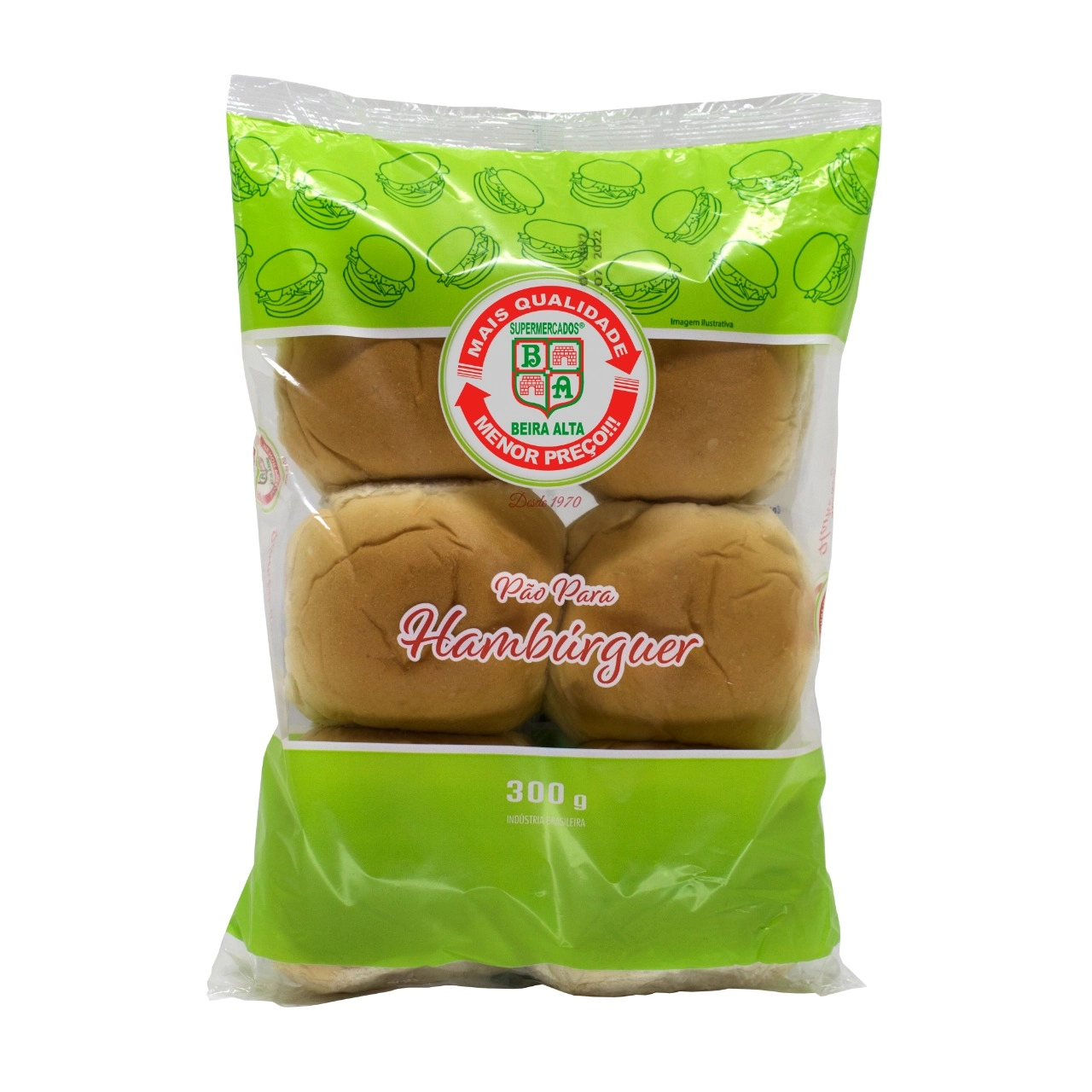 Pao Hamburguer Beira Alta 300g C/ 6