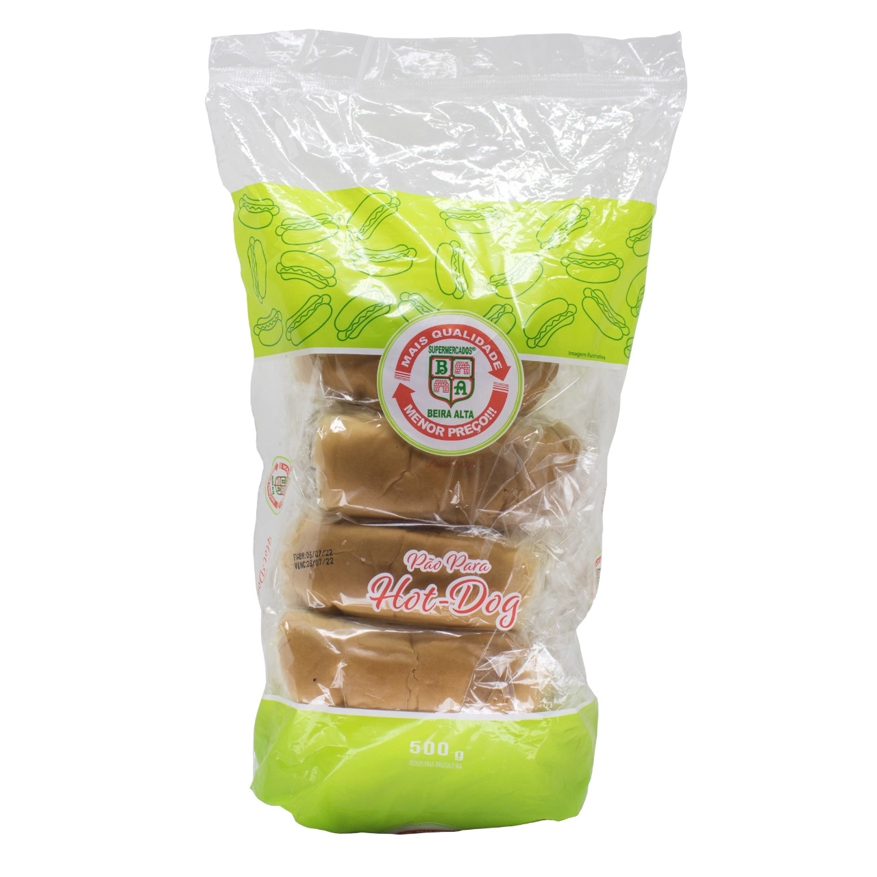 Pao Hot Dog Beira Alta 500g C/ 10