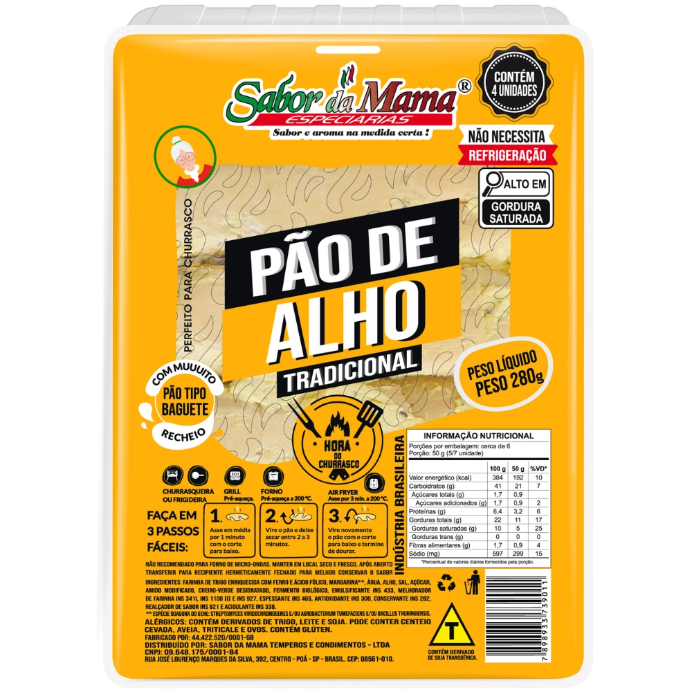Pao Alho Mama 300g