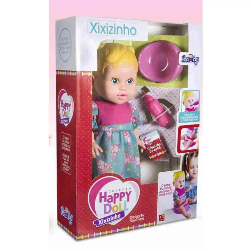 Brinq Boneca Happy Doll Xixizinho 45cm