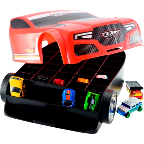 Maleta Torque Twister Para 35 Carrinhos Hot Wheels Astro Toys