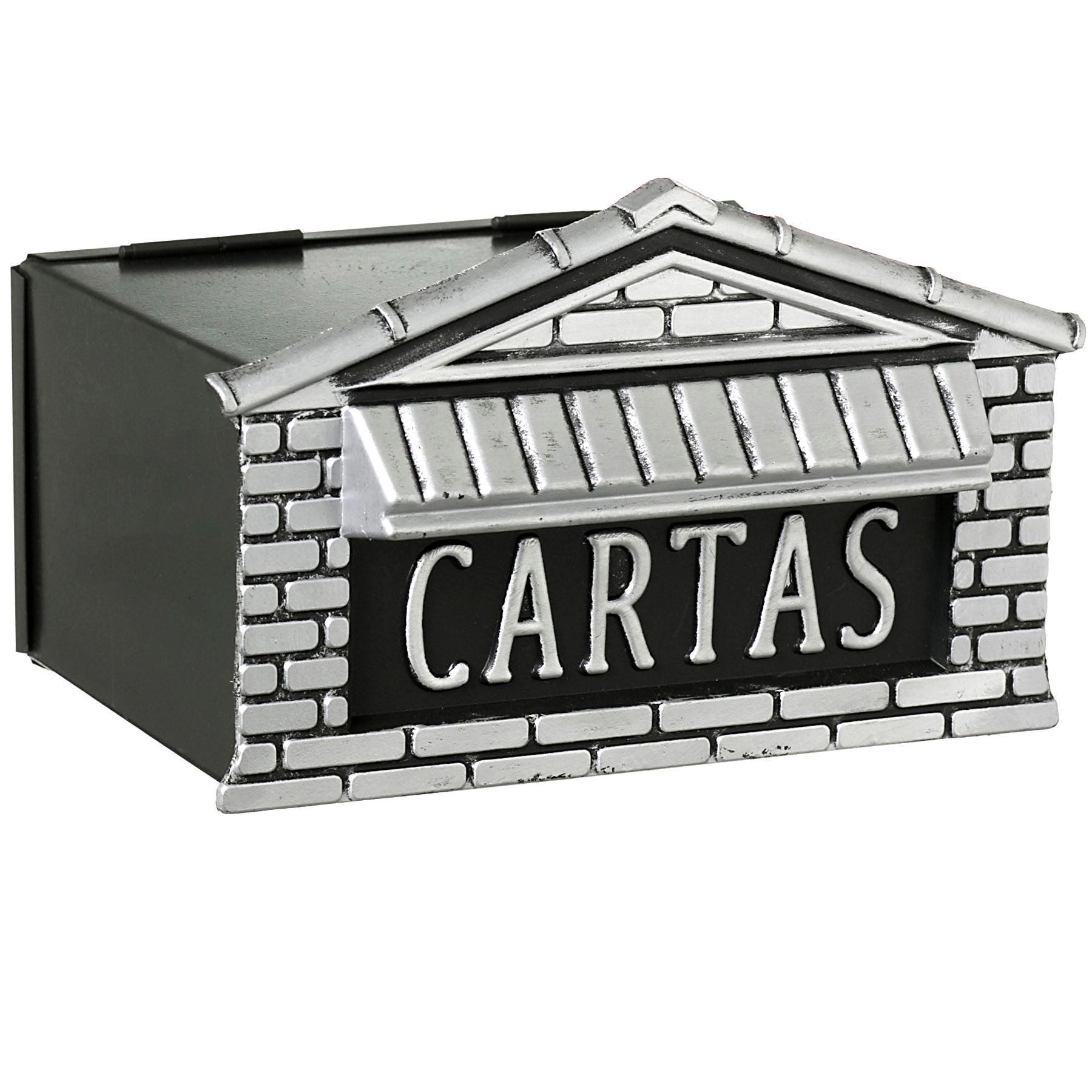 Caixa de Correio para Muro Alumínio Prata 15x20x15cm