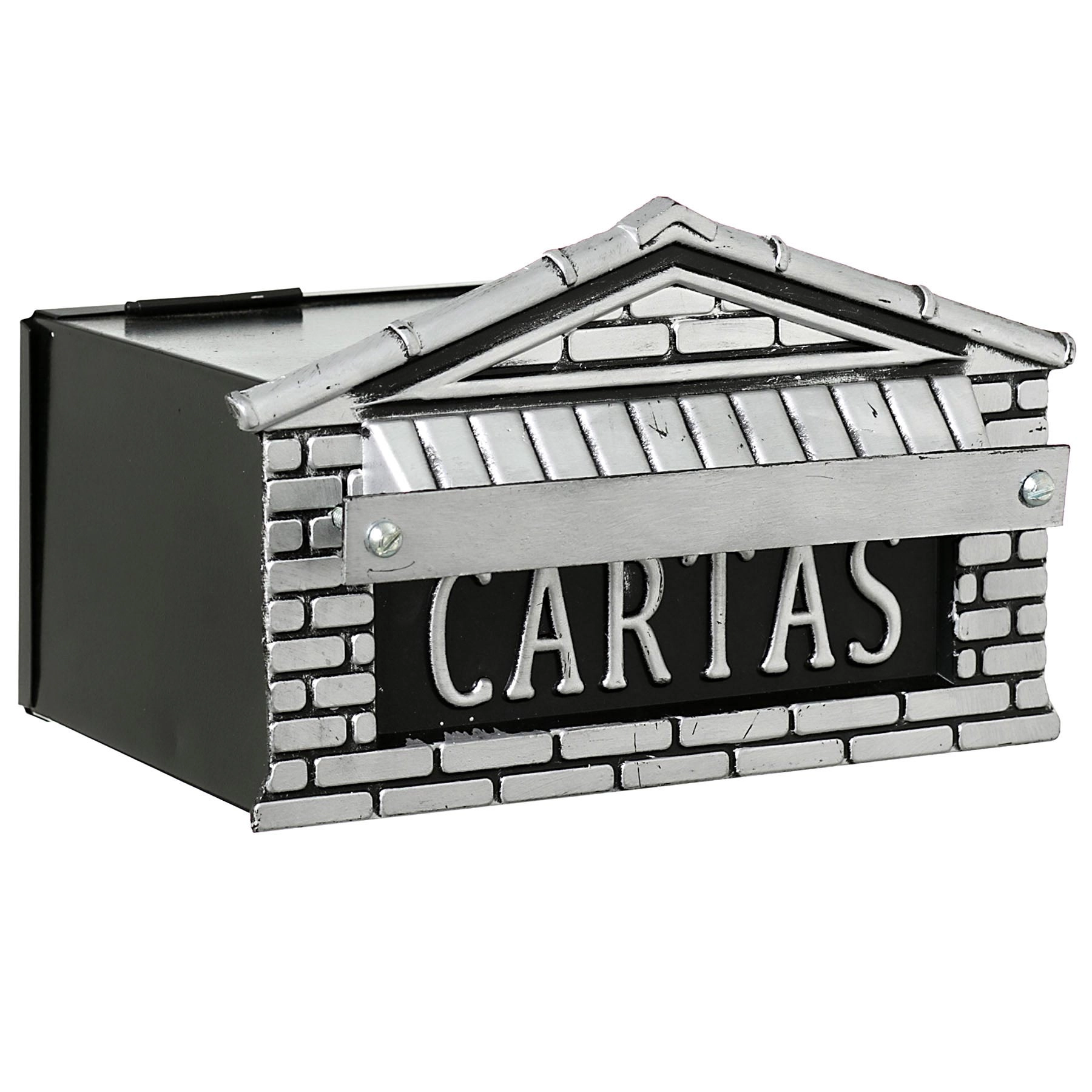 Caixa de Correio para Grade Alumínio Prata 15x20x15cm