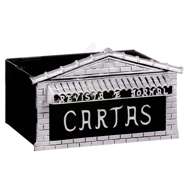 Caixa de Correio para Muro Alumínio Prata 22x33x25cm