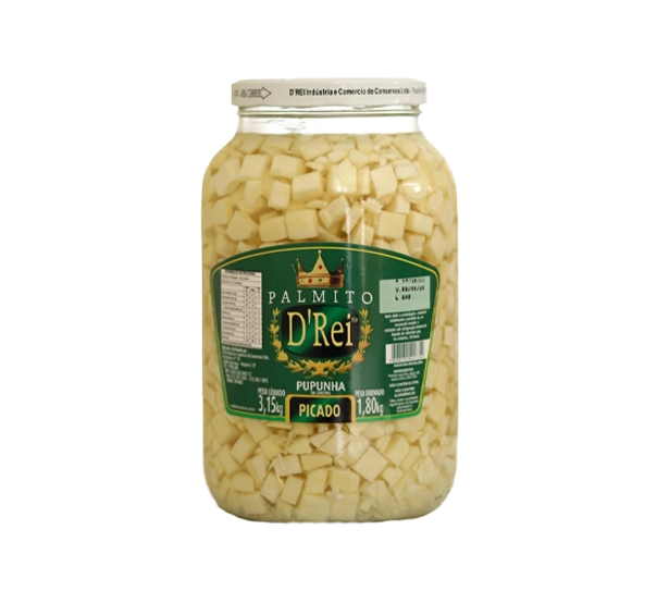 Palmito D Rei Picado Pupunha Vd 1,80kg