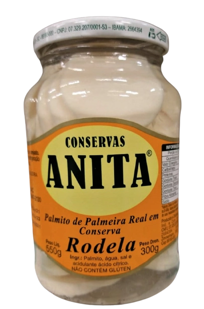 Palmito Anita Em Rodela
