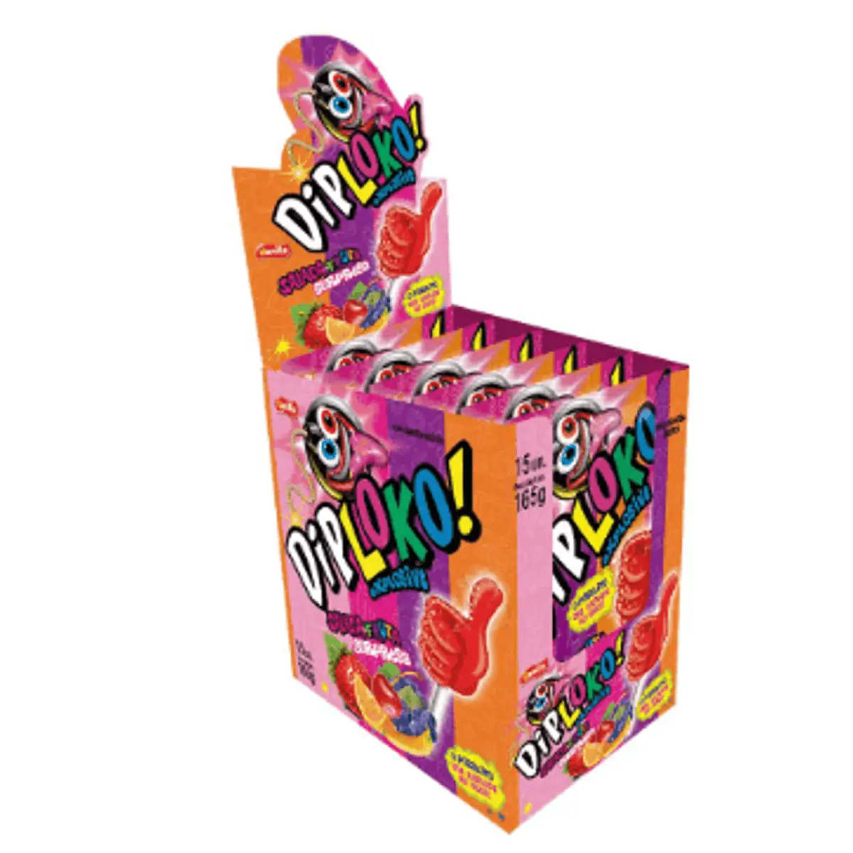 Pirulito Loko Boom Salada Frutas