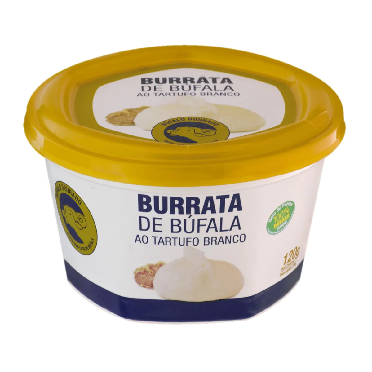 Queijo Burrata Trufada de Búfala Búfalo Dourado 120g