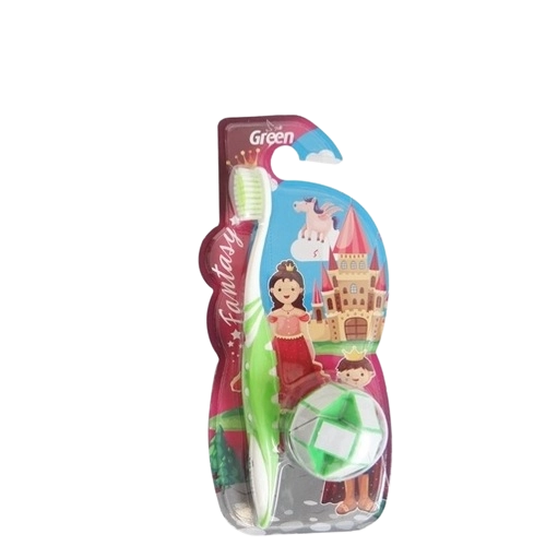 Esc Dent Green Infantil Fantasy C/cubo