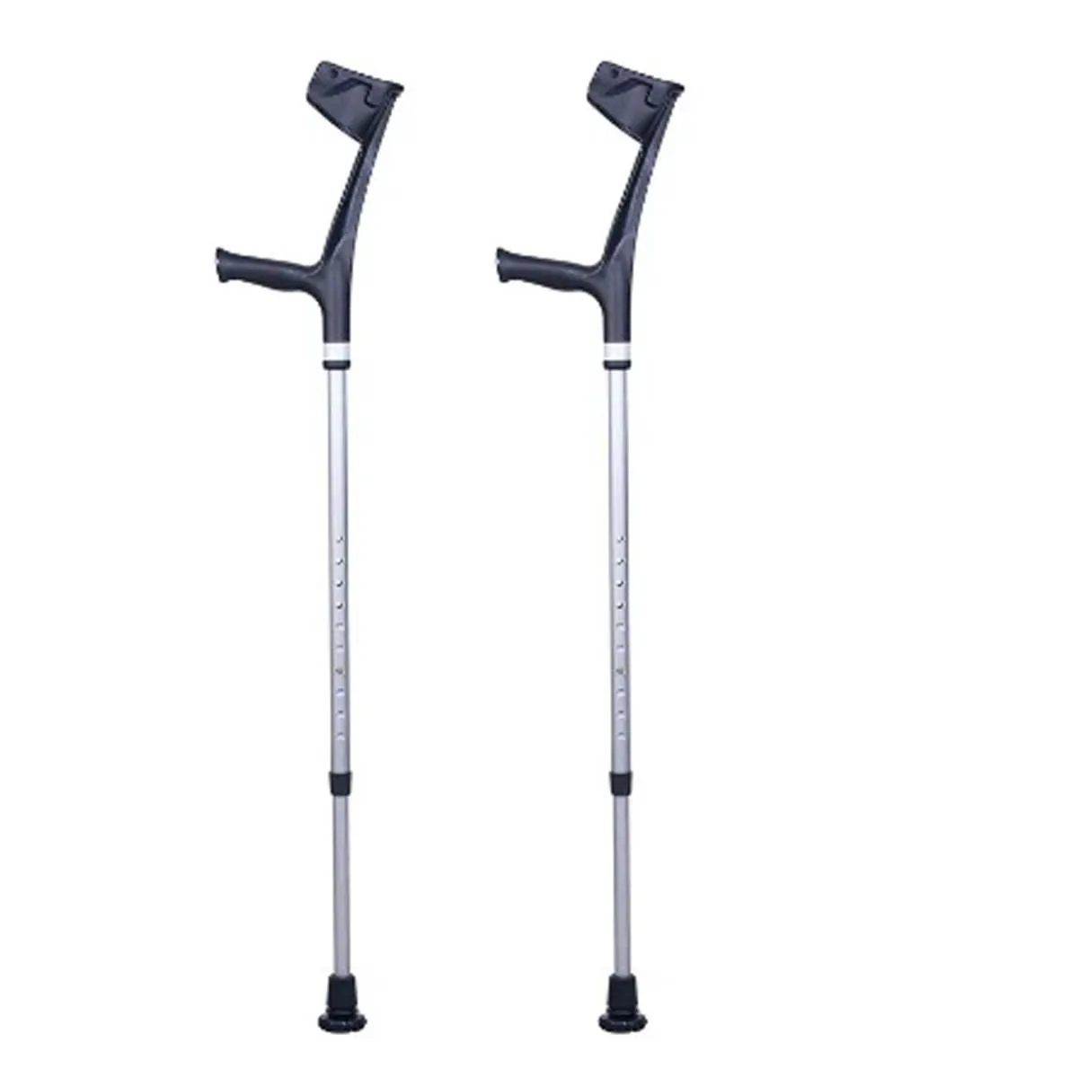 (Par) Muleta Fixa Capacidade 130Kg Preta - Mercur Muleta Fixa