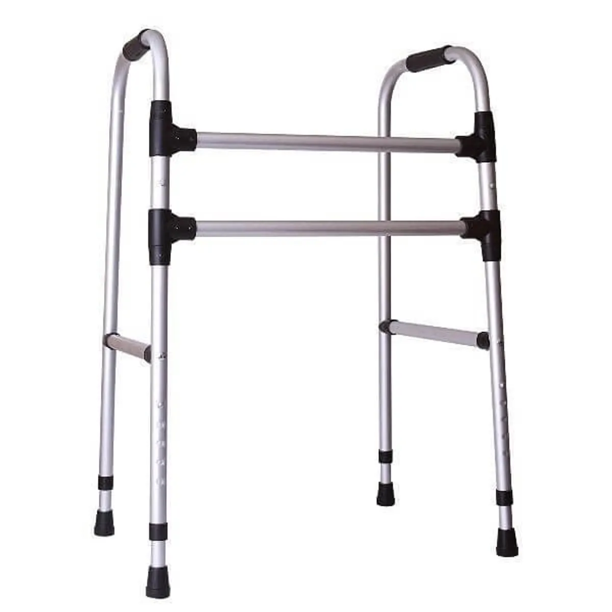 Andador Fixo 2 Barras - Prata - Sequencial