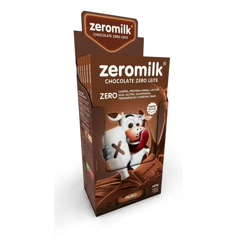 Chocolate Sem Lactose Puro 80g Zeromilk